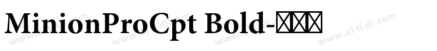 MinionProCpt Bold字体转换